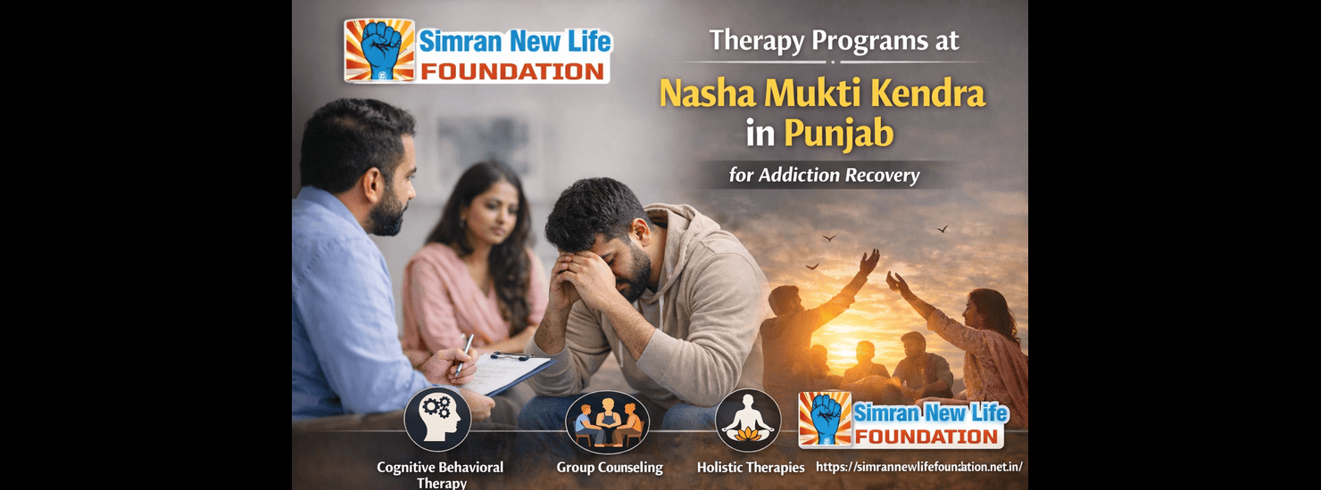 Addiction recovery therapy at Nasha Mukti Kendra in Punjab